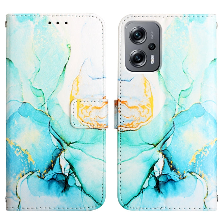 For Xiaomi Redmi Note 11T Pro Marble Pattern Flip Leather Phone Case