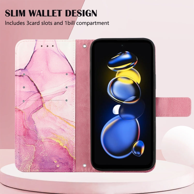 For Xiaomi Redmi Note 11T Pro Marble Pattern Flip Leather Phone Case