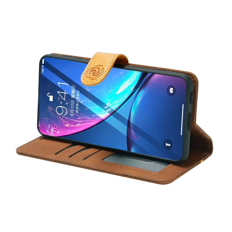 For iPhone 13 Skin Feel Leather Wallet Phone Case