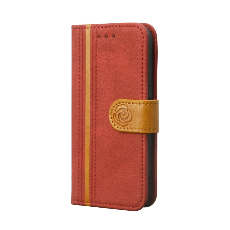 For iPhone 13 mini Skin Feel Leather Wallet Phone Case