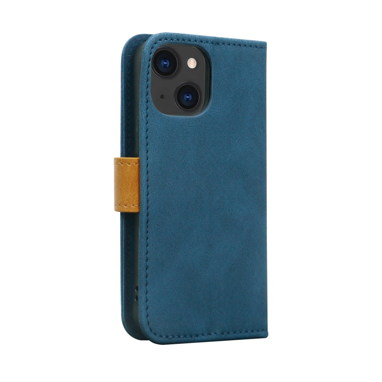 For iPhone 13 mini Skin Feel Leather Wallet Phone Case