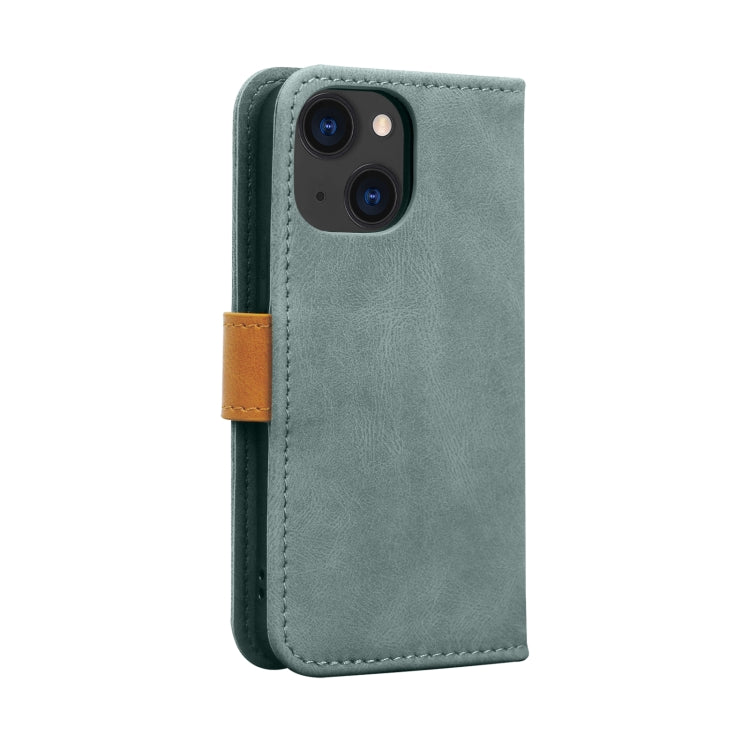 For iPhone 13 mini Skin Feel Leather Wallet Phone Case