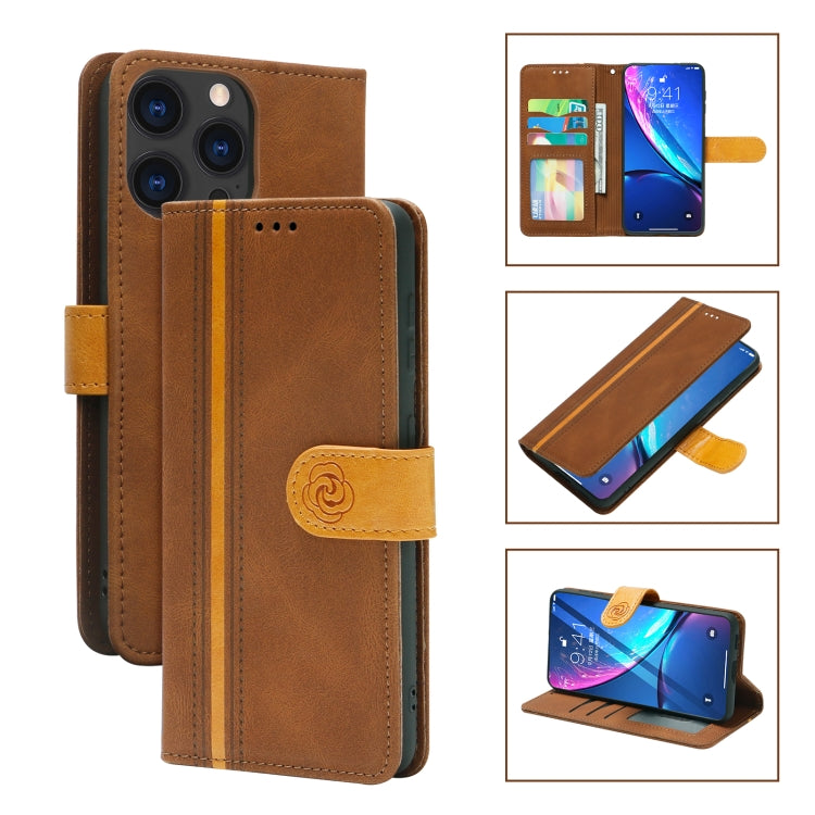 For iPhone 13 Pro Max Skin Feel Leather Wallet Phone Case