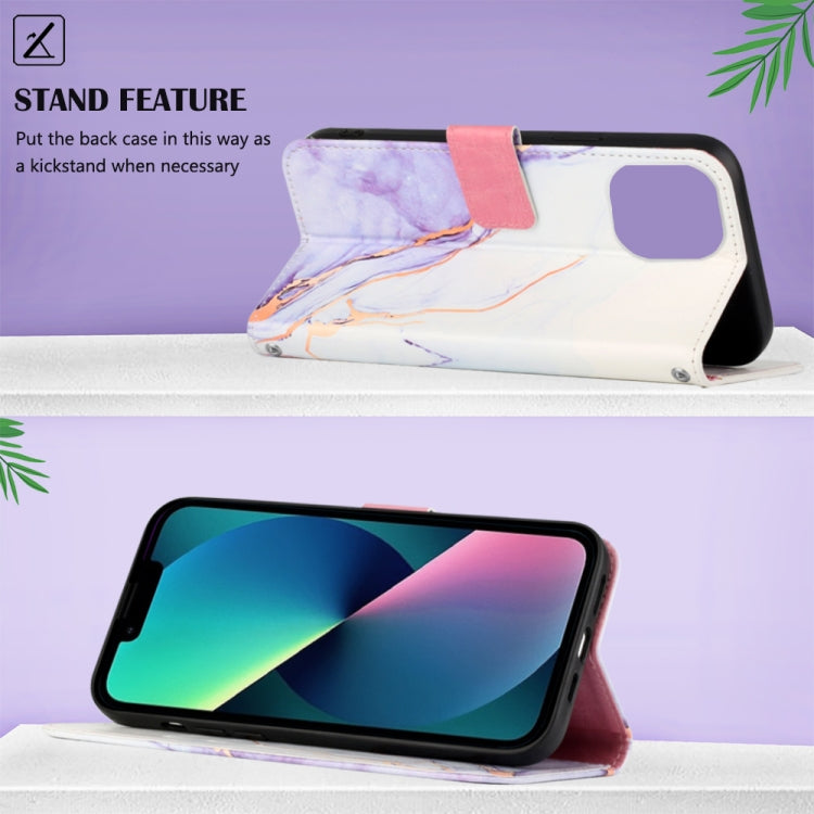 For iPhone 14 Plus Marble Pattern Flip Leather Phone Case   Max Launching