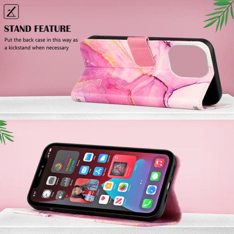 For iPhone 14 Pro Max Marble Pattern Flip Leather Phone Case  Pro Max Launching