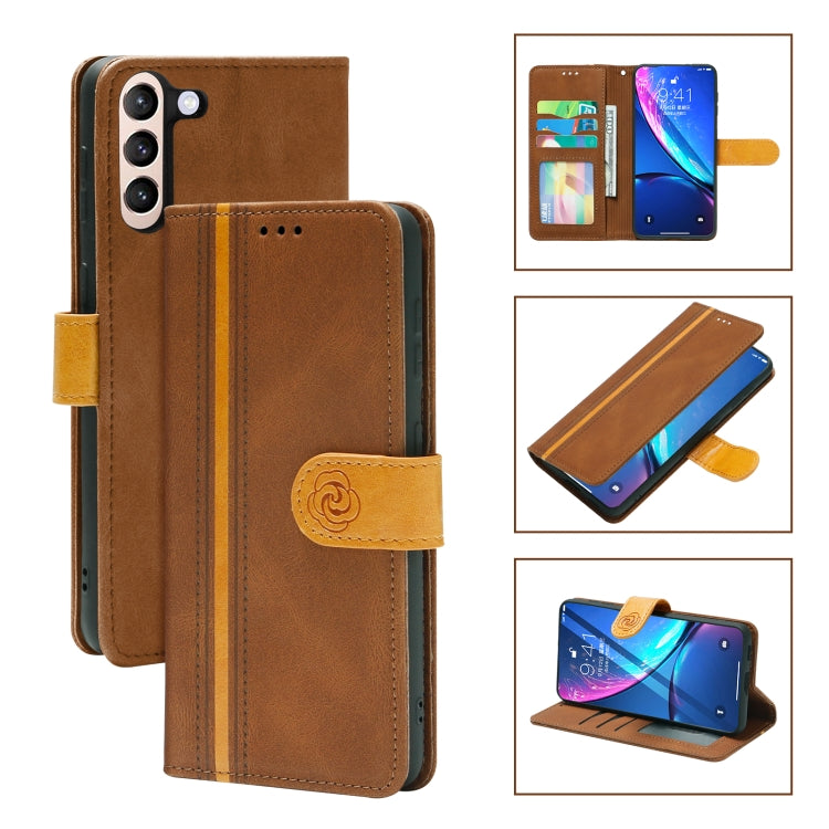 For Samsung Galaxy S21+ 5G Skin Feel Leather Wallet Phone Case
