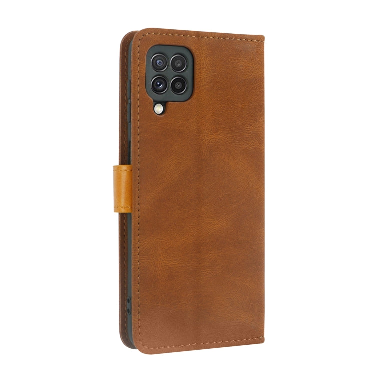 For Samsung Galaxy A22 4G Skin Feel Leather Wallet Phone Case