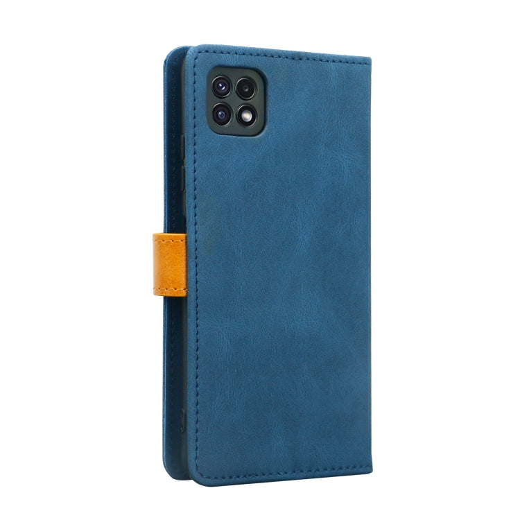 For Samsung Galaxy A22 5G Skin Feel Leather Wallet Phone Case