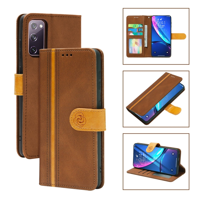 For Samsung Galaxy S20 FE 4G/5G Skin Feel Leather Wallet Phone Case