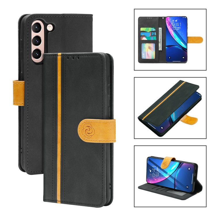 For Samsung Galaxy S21 5G Skin Feel Leather Wallet Phone Case