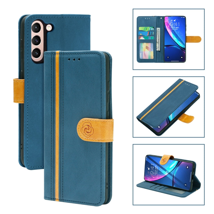 For Samsung Galaxy S21 5G Skin Feel Leather Wallet Phone Case