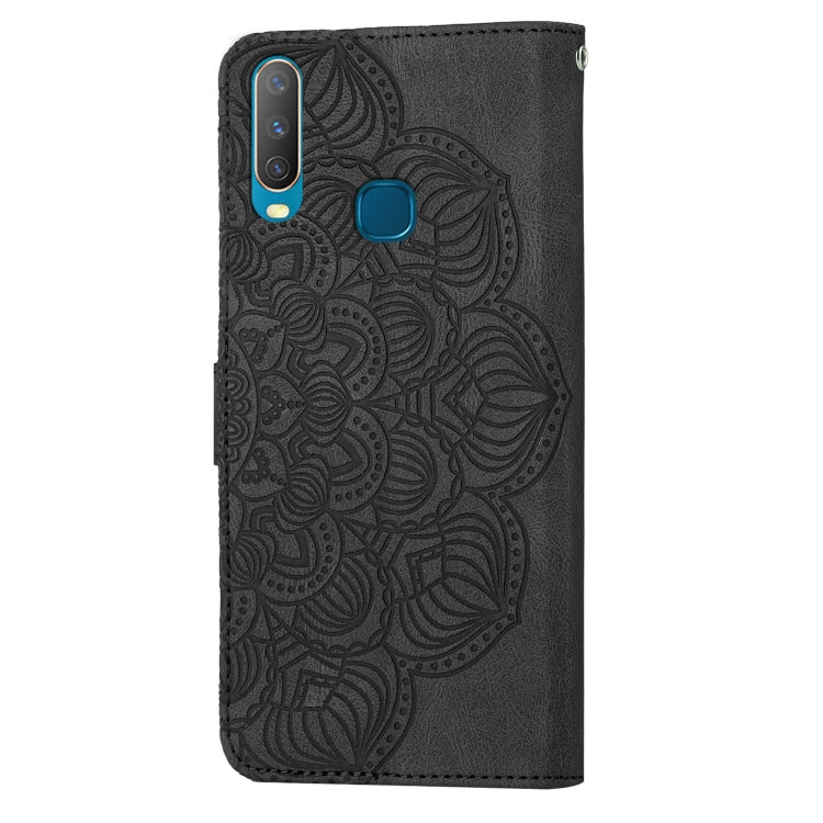 For vivo Y17 Mandala Embossed Flip Leather Phone Case