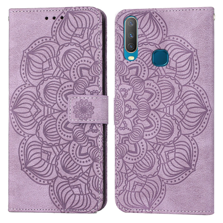 For vivo Y17 Mandala Embossed Flip Leather Phone Case