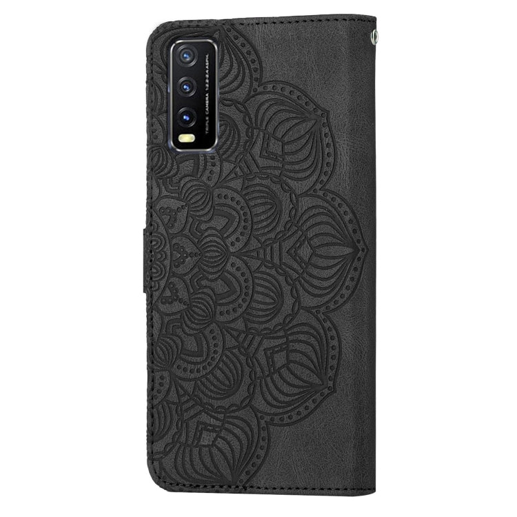 For vivo Y20 / Y12S Mandala Embossed Flip Leather Phone Case