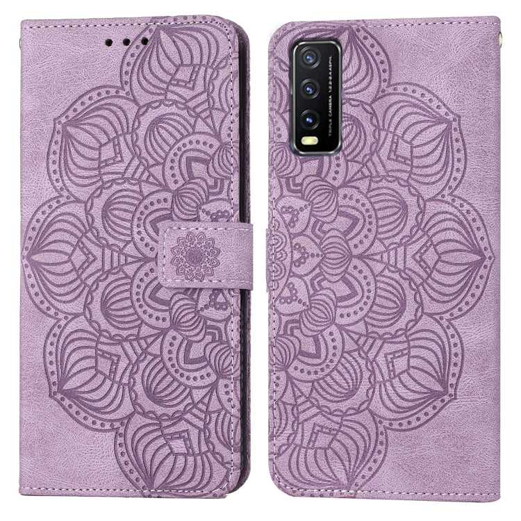 For vivo Y20 / Y12S Mandala Embossed Flip Leather Phone Case