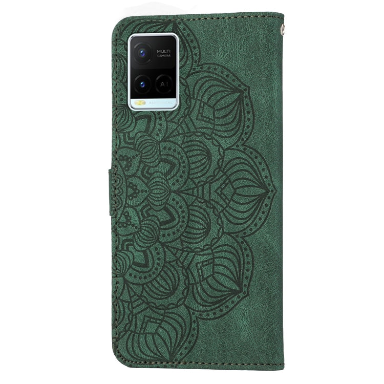 For vivo Y21 Mandala Embossed Flip Leather Phone Case