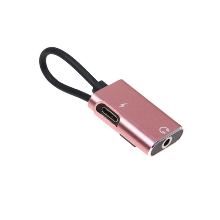 2 in 1 USB-C / Type-C to USB-C / Type-C 3.5mm Jack Audio Adapter Cable