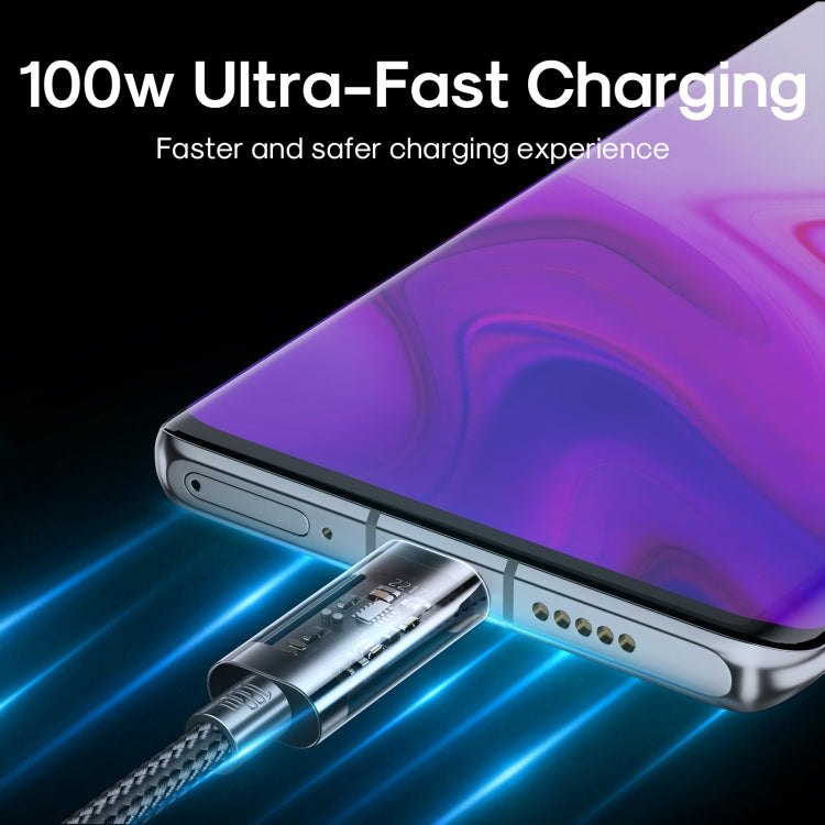 JOYROOM S-CC100A12 USB-C / Type-C to USB-C / Type-C 100W Sync Data Cable, Cable Length:1.2m