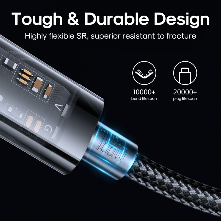 JOYROOM S-CC100A20 USB-C / Type-C to USB-C / Type-C 100W Sync Data Cable, Cable Length:2m