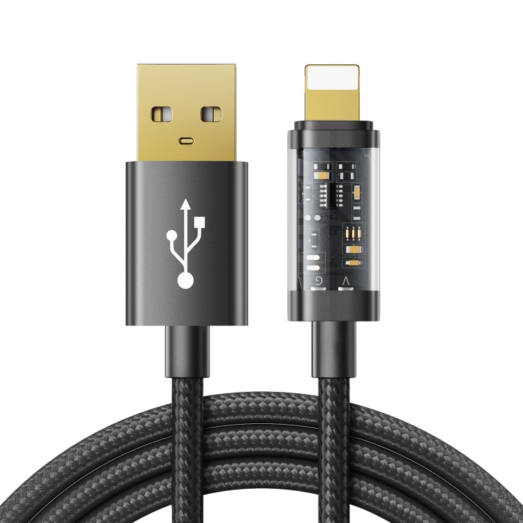 JOYROOM S-UL012A12 USB-A to 8 Pin 2.4A Sync Data Cable, Cable Length:1.2m