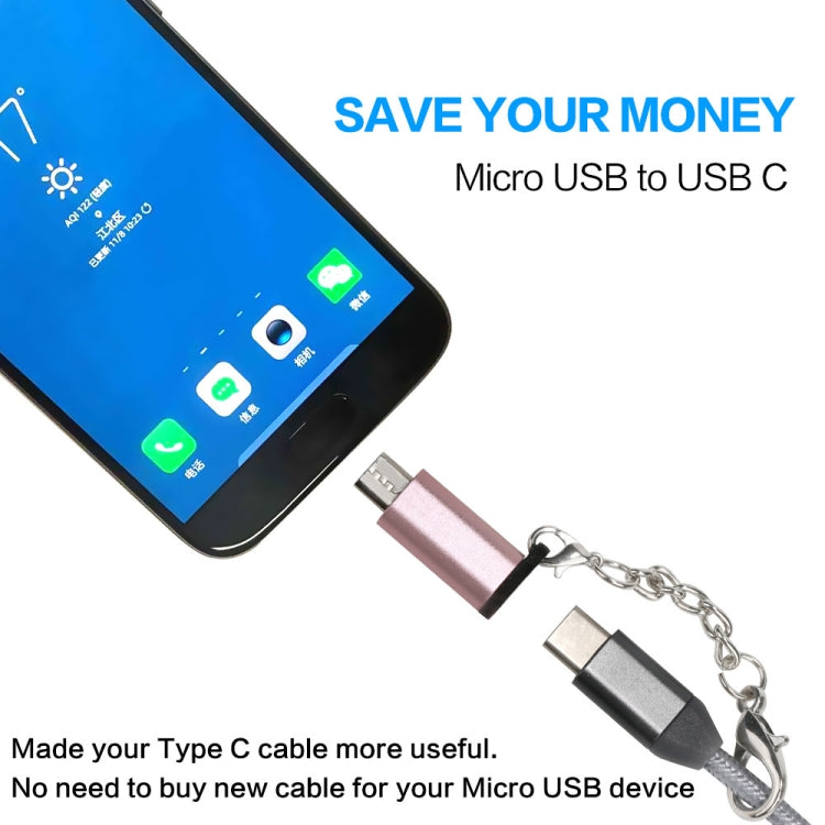 5 PCS USB-C / Type-C Female to Micro USB Male Connector Adapter Random