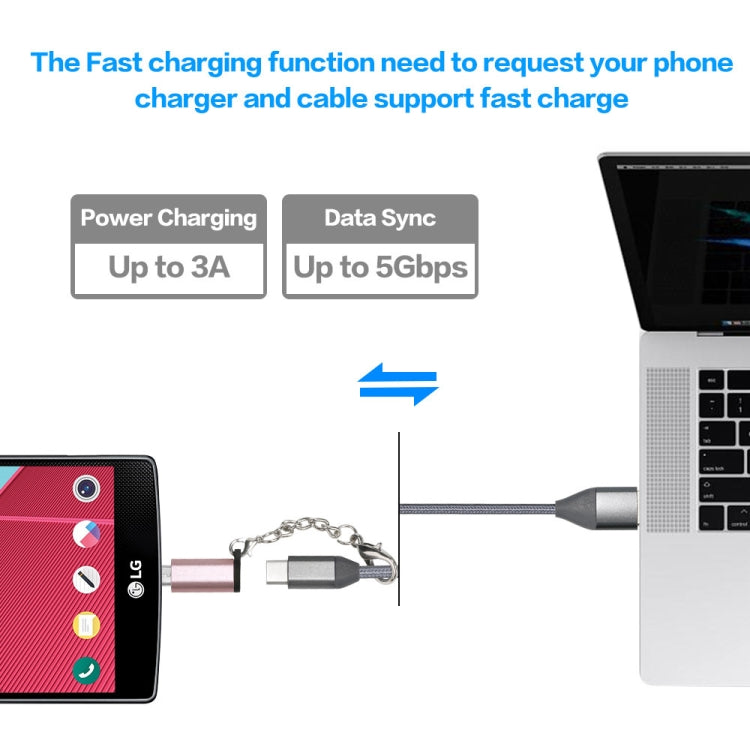 5 PCS USB-C / Type-C Female to Micro USB Male Connector Adapter Random