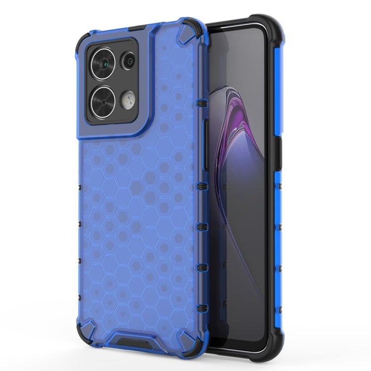 For OPPO Reno8 Shockproof Honeycomb PC + TPU Phone Case