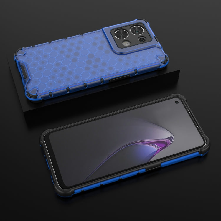 For OPPO Reno8 Shockproof Honeycomb PC + TPU Phone Case