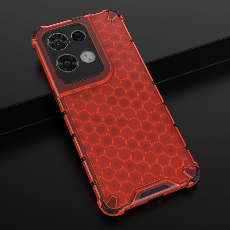 For OPPO Reno8 Pro Shockproof Honeycomb PC + TPU Phone Case