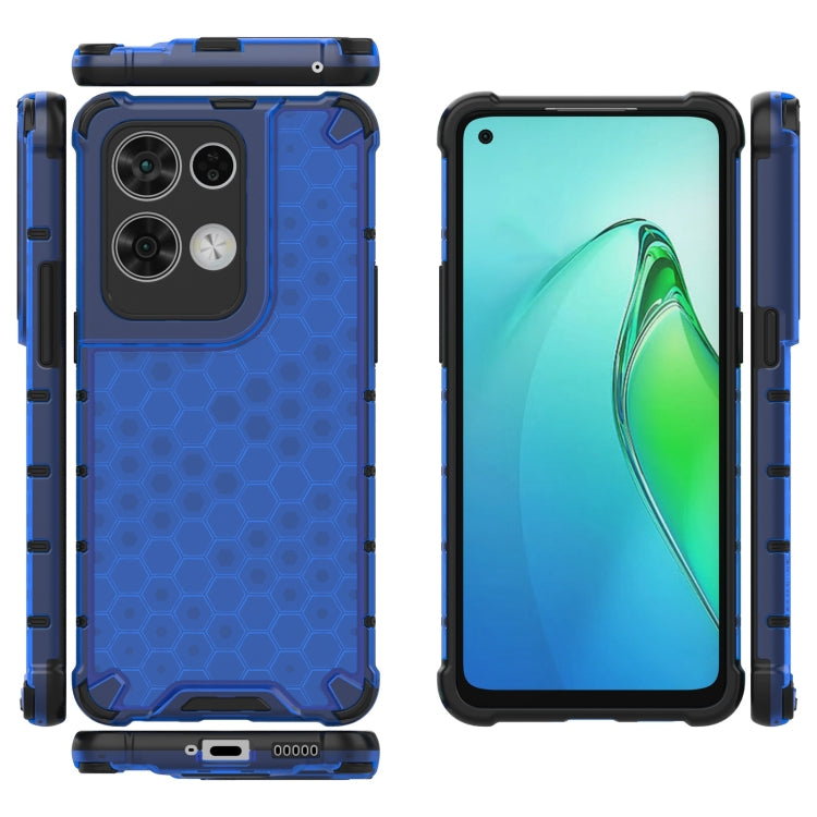 For OPPO Reno8 Pro Shockproof Honeycomb PC + TPU Phone Case