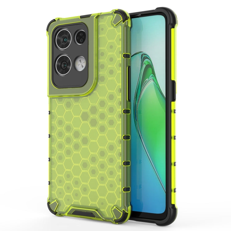For OPPO Reno8 Pro+ Shockproof Honeycomb PC + TPU Phone Case