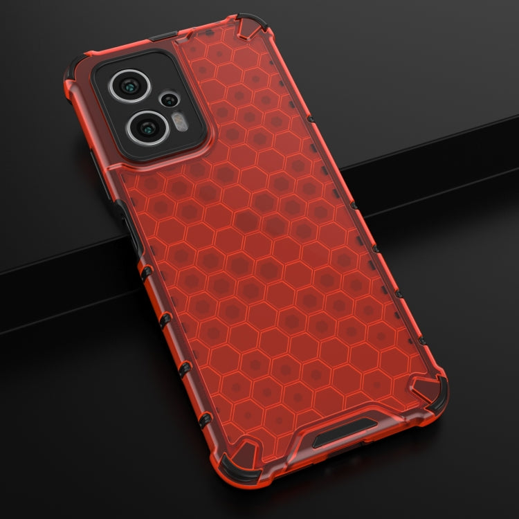 For Xiaomi Redmi Note 11T Pro Shockproof Honeycomb PC + TPU Phone Case