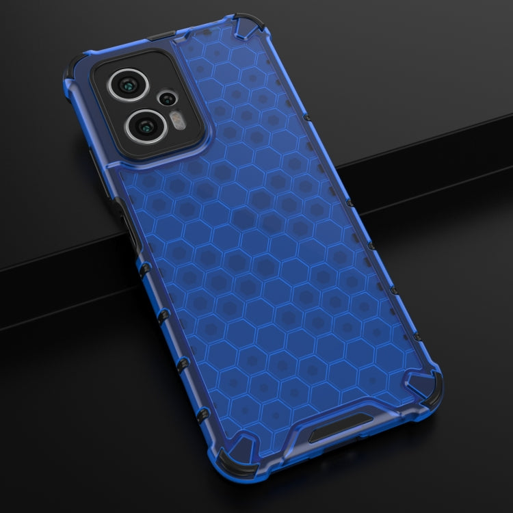 For Xiaomi Redmi Note 11T Pro Shockproof Honeycomb PC + TPU Phone Case