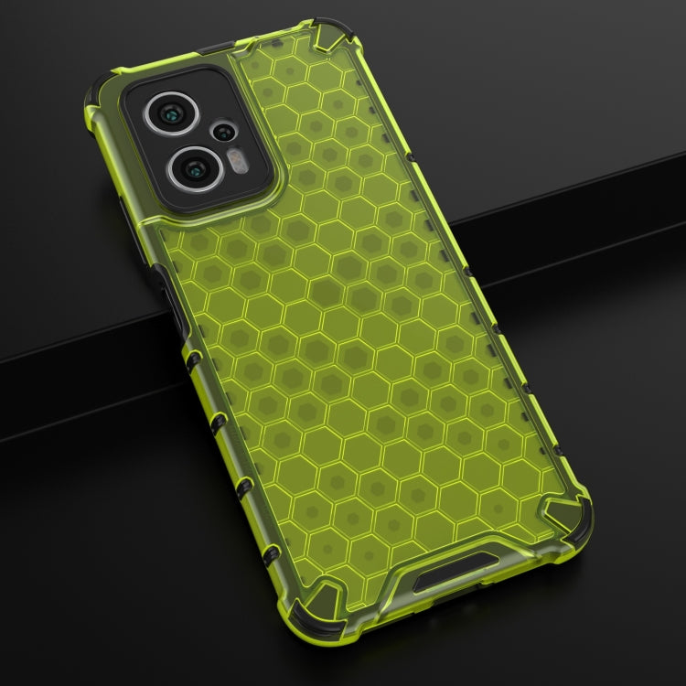 For Xiaomi Redmi Note 11T Pro Shockproof Honeycomb PC + TPU Phone Case
