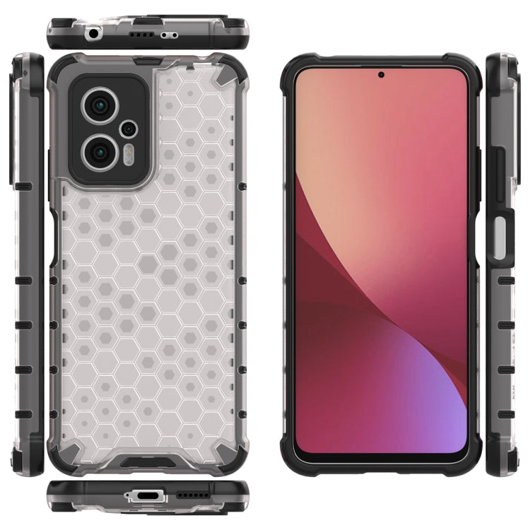 For Xiaomi Redmi Note 11T Pro Shockproof Honeycomb PC + TPU Phone Case