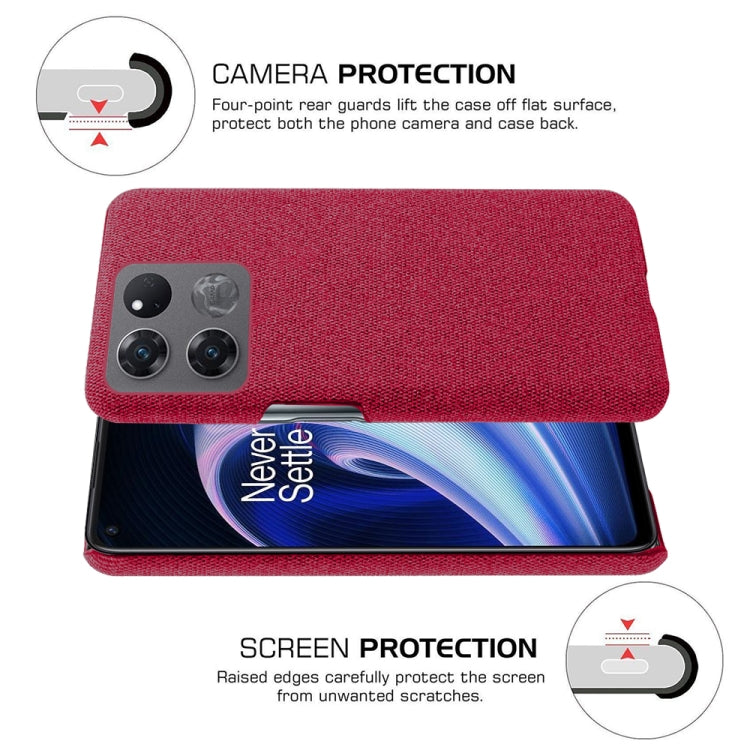For OnePlus Ace Racing Cloth Texture PC + Nylon Back Phone Case