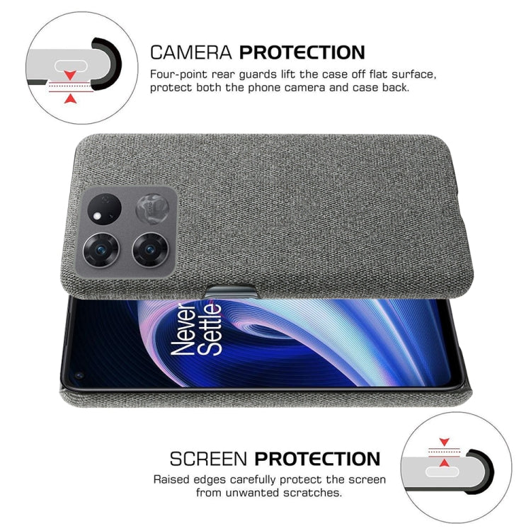 For OnePlus Ace Racing Cloth Texture PC + Nylon Back Phone Case