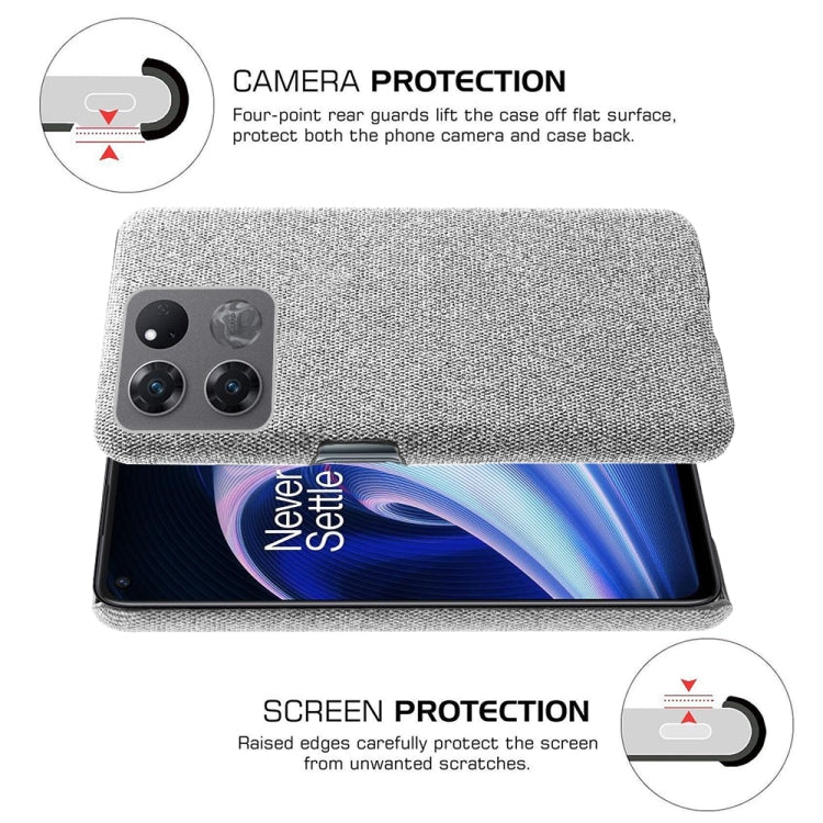 For OnePlus Ace Racing Cloth Texture PC + Nylon Back Phone Case