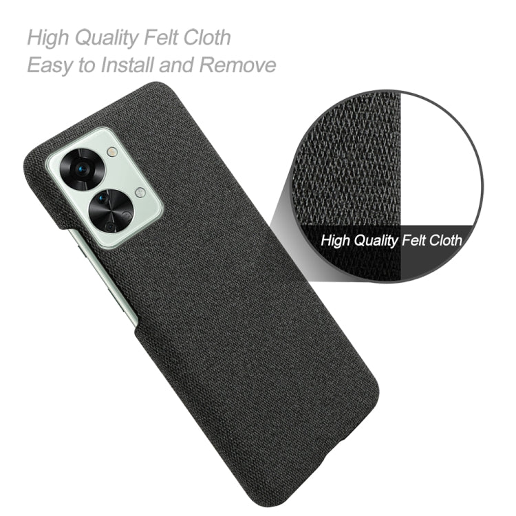 For OnePlus Nord 2T 5G Cloth Coated Hard Plastic Phone Case
