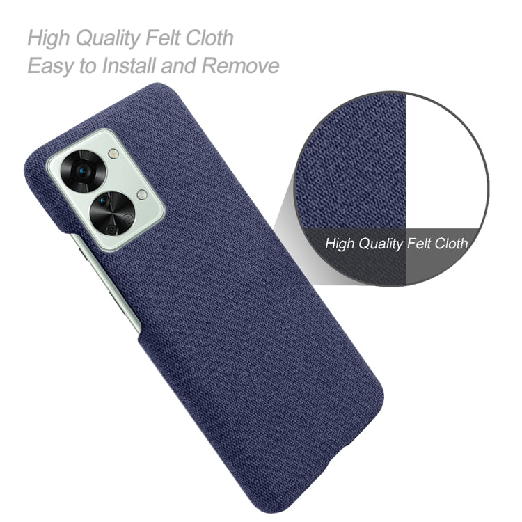 For OnePlus Nord 2T 5G Cloth Coated Hard Plastic Phone Case