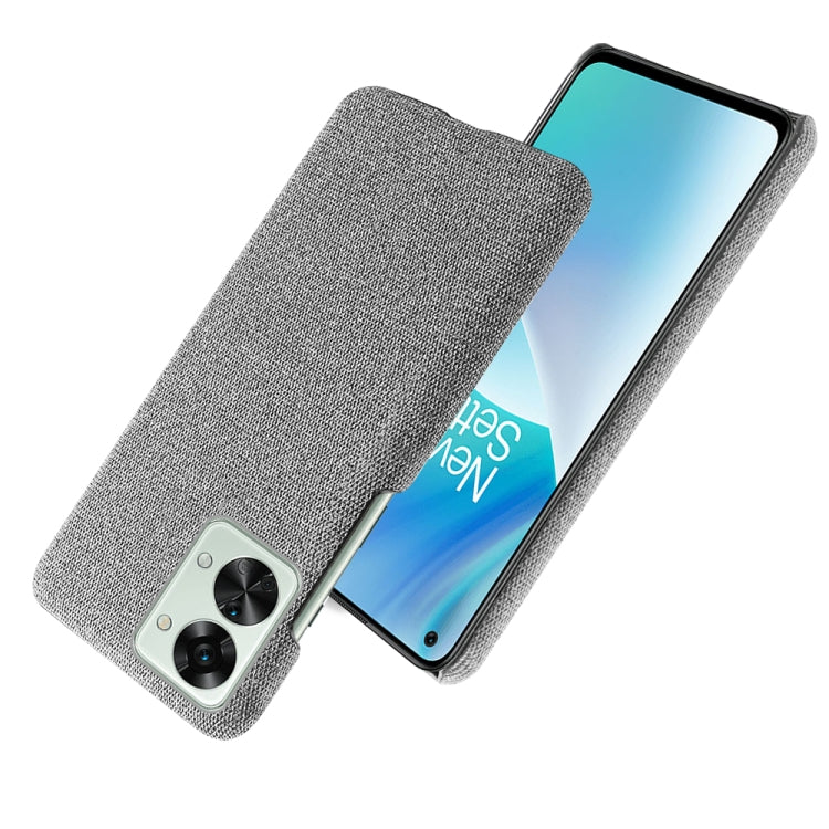 For OnePlus Nord 2T 5G Cloth Coated Hard Plastic Phone Case