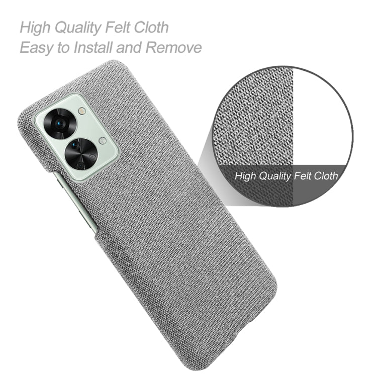 For OnePlus Nord 2T 5G Cloth Coated Hard Plastic Phone Case
