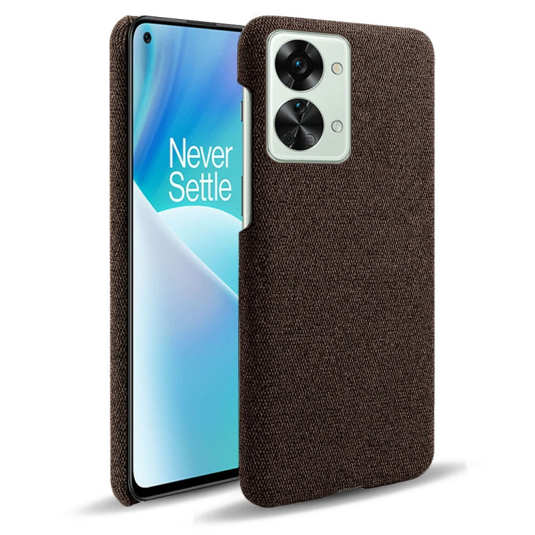 For OnePlus Nord 2T 5G Cloth Coated Hard Plastic Phone Case