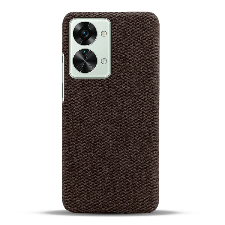 For OnePlus Nord 2T 5G Cloth Coated Hard Plastic Phone Case