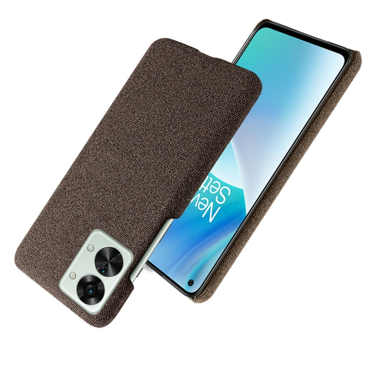 For OnePlus Nord 2T 5G Cloth Coated Hard Plastic Phone Case