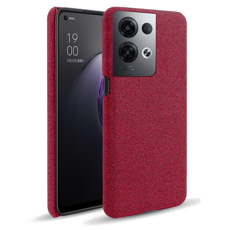 For OPPO Reno8 Pro+ Cloth Coated Hard Plastic Phone Case