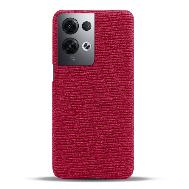 For OPPO Reno8 Pro+ Cloth Coated Hard Plastic Phone Case