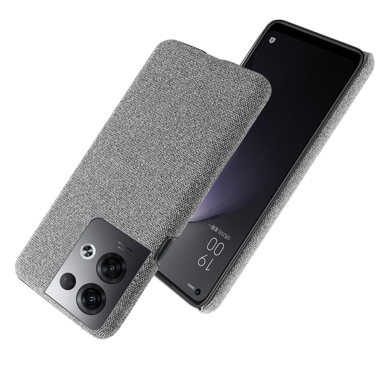 For OPPO Reno8 Pro+ Cloth Coated Hard Plastic Phone Case