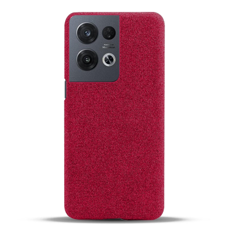 For OPPO Reno8 Pro Cloth Coated Hard Plastic Phone Case