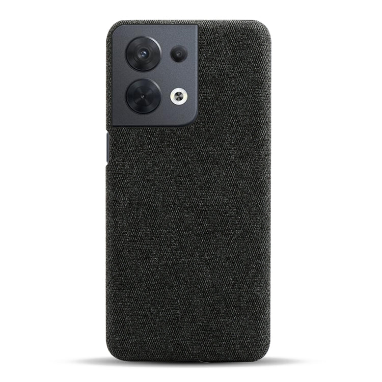 For OPPO Reno8 Cloth Coated Hard Plastic Phone Case